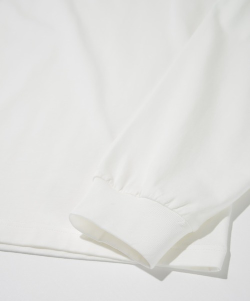 SUPERTHANKS(スーパーサンクス)の「フロントプリント ベーシックロングTシャツ/SBY Print L/S T-shirt(Tシャツ/カットソー・メンズ・ホワイト/チャコールグレー/ブラック・S/M/L)」の4枚目の写真