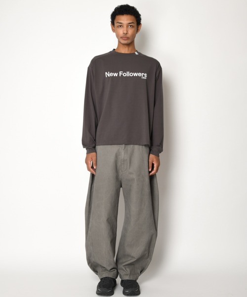 SUPERTHANKS(スーパーサンクス)の「フロントプリント ベーシックロングTシャツ/SBY Print L/S T-shirt(Tシャツ/カットソー・メンズ・ホワイト/チャコールグレー/ブラック・S/M/L)」の8枚目の写真