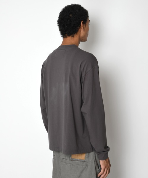 SUPERTHANKS(スーパーサンクス)の「フロントプリント ベーシックロングTシャツ/SBY Print L/S T-shirt(Tシャツ/カットソー・メンズ・ホワイト/チャコールグレー/ブラック・S/M/L)」の12枚目の写真
