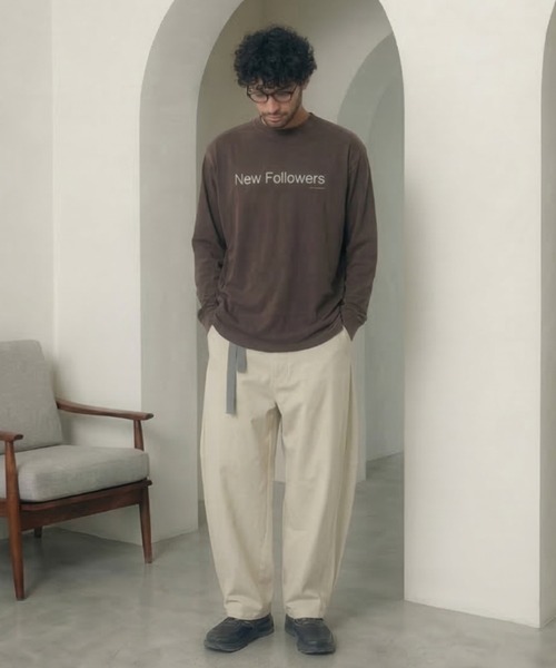 SUPERTHANKS(スーパーサンクス)の「フロントプリント ベーシックロングTシャツ/SBY Print L/S T-shirt(Tシャツ/カットソー・メンズ・ホワイト/チャコールグレー/ブラック・S/M/L)」の19枚目の写真
