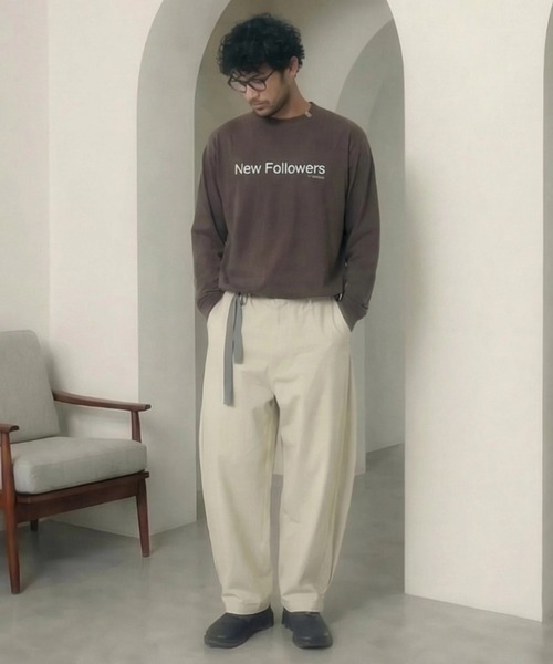 SUPERTHANKS(スーパーサンクス)の「フロントプリント ベーシックロングTシャツ/SBY Print L/S T-shirt(Tシャツ/カットソー・メンズ・ホワイト/チャコールグレー/ブラック・S/M/L)」の21枚目の写真