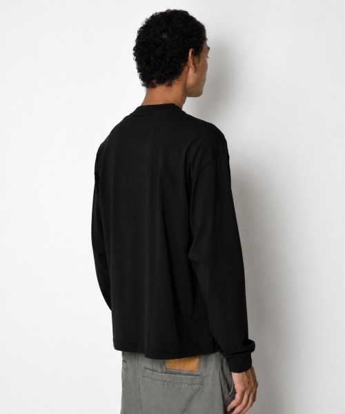 SUPERTHANKS(スーパーサンクス)の「フロントプリント ベーシックロングTシャツ/SBY Print L/S T-shirt(Tシャツ/カットソー・メンズ・ホワイト/チャコールグレー/ブラック・S/M/L)」の17枚目の写真