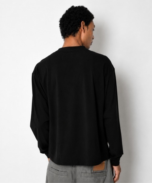 SUPERTHANKS(スーパーサンクス)の「フロントプリント ベーシックロングTシャツ/SBY Print L/S T-shirt(Tシャツ/カットソー・メンズ・ホワイト/チャコールグレー/ブラック・S/M/L)」の16枚目の写真