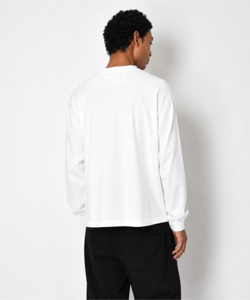 SUPERTHANKS(スーパーサンクス)の「フロントプリント ベーシックロングTシャツ/SBY Print L/S T-shirt(Tシャツ/カットソー・メンズ・ホワイト/チャコールグレー/ブラック・S/M/L)」の14枚目の写真