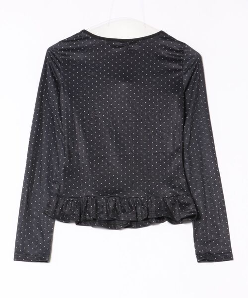 almo(アルモ)の「【LAMPOON】ウエストフリルドットロンT(Tシャツ/カットソー・レディース・ブラック/ホワイト・MEDIUM/LARGE/SMALL)」の13枚目の写真