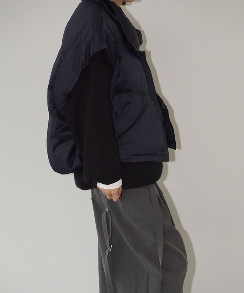 chuclla（チュクラ）の「ストラクチャードダウンベスト chw25a111（ダウンベスト・レディース・ネイビー・FREE）」の6枚目の写真
