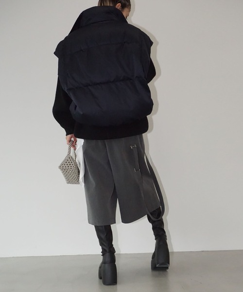 chuclla（チュクラ）の「ストラクチャードダウンベスト chw25a111（ダウンベスト・レディース・ネイビー・FREE）」の7枚目の写真