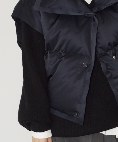 chuclla（チュクラ）の「ストラクチャードダウンベスト chw25a111（ダウンベスト・レディース・ネイビー・FREE）」の8枚目の写真