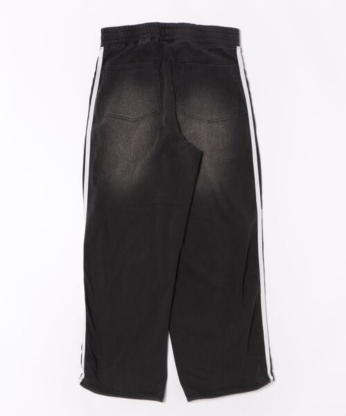 NYLAUS（ナイラス）の「【Nylaus】ヴィンテージ ストレッチ デニムワイドパンツ イージーパンツ デニムスウェットパンツ（デニムパンツ・メンズ・ネイビー/ブラック・L/M）」の7枚目の写真