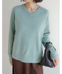 [2025AW COLLECTION]アルパカタッチVネックニットプルオーバー
