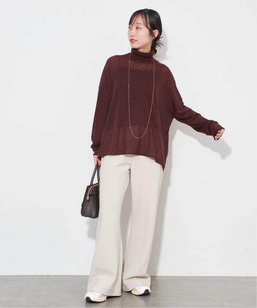 SLOBE IENA(スローブイエナ)の「《4サイズ展開/追加2》DOUBLECLOTHパンツ(その他パンツ・レディース・アイボリー/ブラック/ブラウン・34/36/38/40)」の14枚目の写真