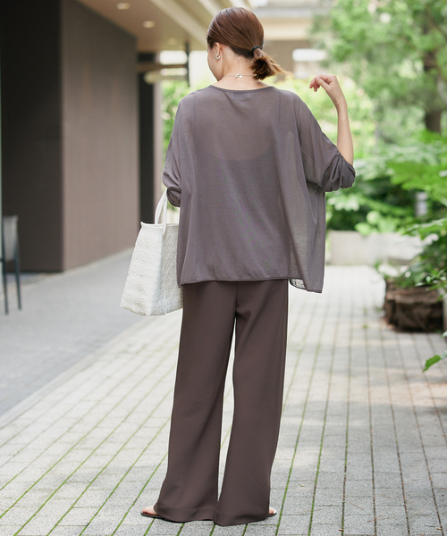 SLOBE IENA(スローブイエナ)の「《4サイズ展開/追加2》DOUBLECLOTHパンツ(その他パンツ・レディース・アイボリー/ブラック/ブラウン・34/36/38/40)」の17枚目の写真