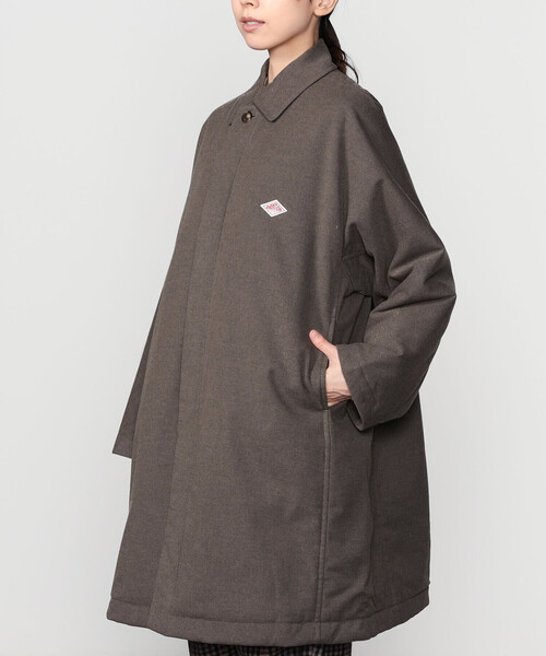 DANTON ダントン ウールモッサカラーレスVネックジャケットコート DANTON（ダントン）の「【DANTON/ダントン】ウールモッサ カラーレスV