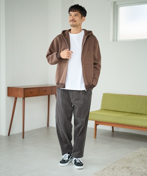 FOUND GOOD(ファウンドグッド)の「裏起毛ZIPパーカー(パーカー・メンズ・ネイビー/グレー系8/ブラウン系/グレー系・S/M/L/XL)」の8枚目の写真