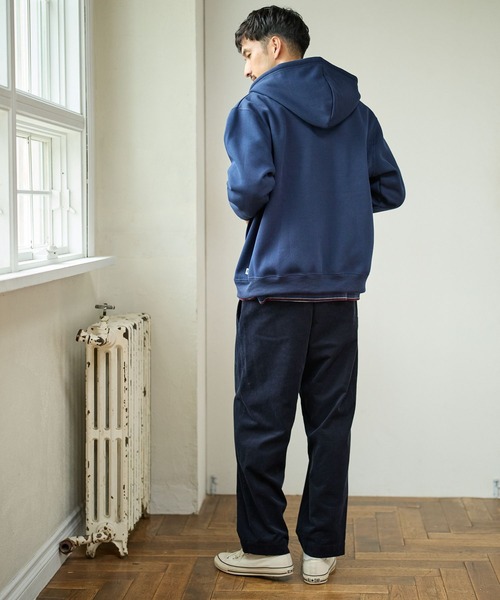 FOUND GOOD(ファウンドグッド)の「裏起毛ZIPパーカー(パーカー・メンズ・ネイビー/グレー系8/ブラウン系/グレー系・S/M/L/XL)」の12枚目の写真