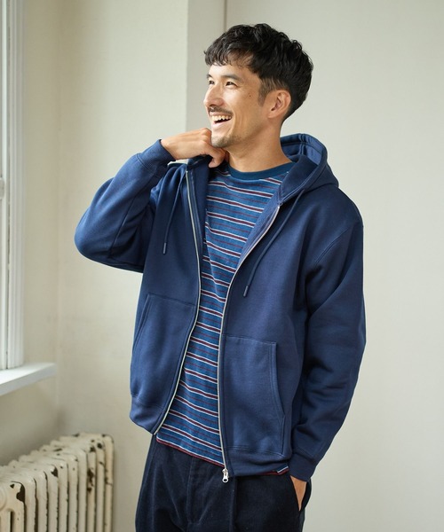 FOUND GOOD(ファウンドグッド)の「裏起毛ZIPパーカー(パーカー・メンズ・ネイビー/グレー系8/ブラウン系/グレー系・S/M/L/XL)」の14枚目の写真