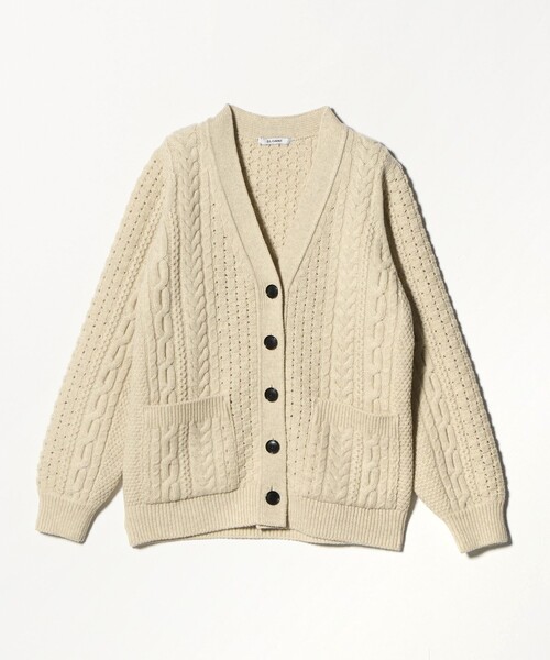 SLOANE（スローン）の「【別注】＜SLOANE＞ケーブル ボタン カーディガン（カーディガン/ボレロ・レディース・ナチュラル・FREE）」の8枚目の写真