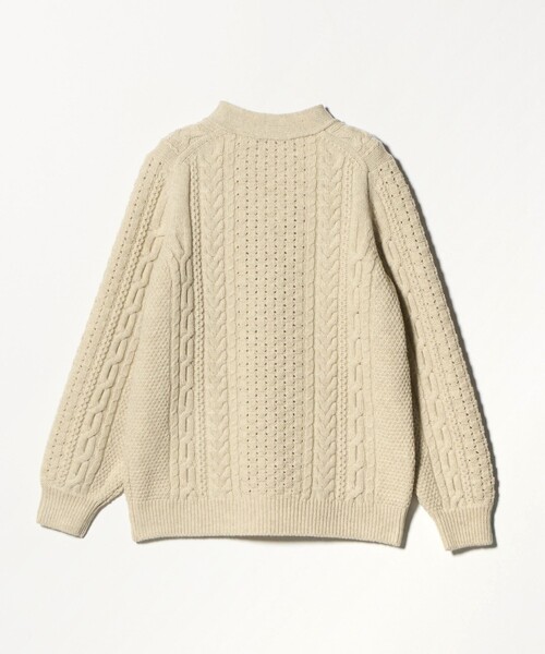 SLOANE（スローン）の「【別注】＜SLOANE＞ケーブル ボタン カーディガン（カーディガン/ボレロ・レディース・ナチュラル・FREE）」の9枚目の写真