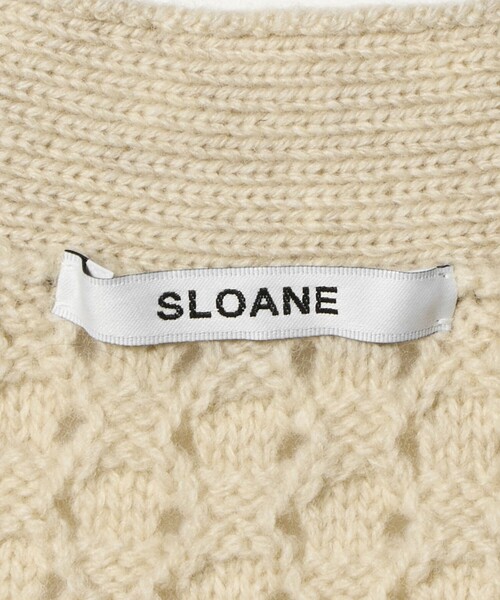 SLOANE（スローン）の「【別注】＜SLOANE＞ケーブル ボタン カーディガン（カーディガン/ボレロ・レディース・ナチュラル・FREE）」の14枚目の写真