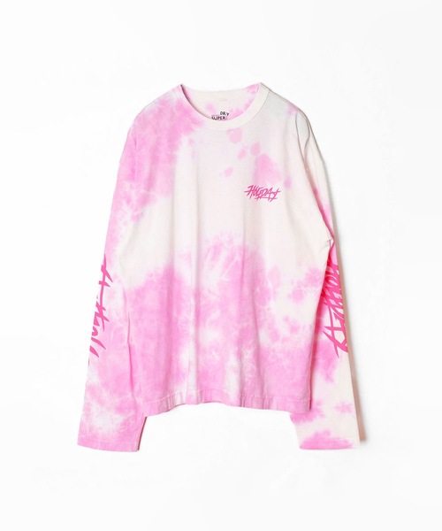 SUPER FINE DRY DAMAGE TIE-DYE L/S T-SHIRT (CIRCULATION) スーパー