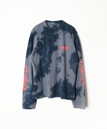 HOLIDAY | SUPER FINE DRY DAMAGE TIE-DYE L/S T-SHIRT (CIRCULATION) スーパーファインドライダメージタイダイロングスリーブTシャツ (サーキュレーション)(Tシャツ/カットソー)