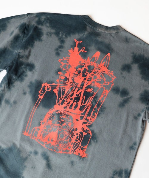 HOLIDAY(ホリデイ)の「SUPER FINE DRY DAMAGE TIE-DYE L/S T-SHIRT (CIRCULATION) スーパーファインドライダメージタイダイロングスリーブTシャツ (サーキュレーション)(Tシャツ/カットソー・レディース・ピンク/ブラック/ピンク系その他/ブラック系その他・XL)」の16枚目の写真
