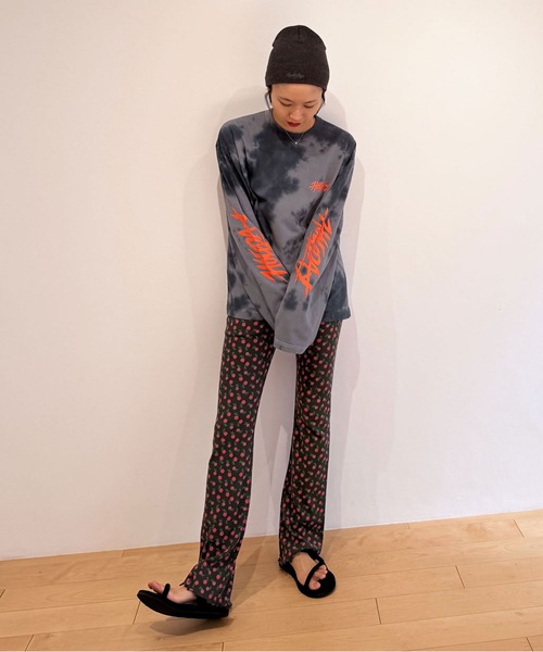 HOLIDAY(ホリデイ)の「SUPER FINE DRY DAMAGE TIE-DYE L/S T-SHIRT (CIRCULATION) スーパーファインドライダメージタイダイロングスリーブTシャツ (サーキュレーション)(Tシャツ/カットソー・レディース・ピンク/ブラック/ピンク系その他/ブラック系その他・XL)」の20枚目の写真