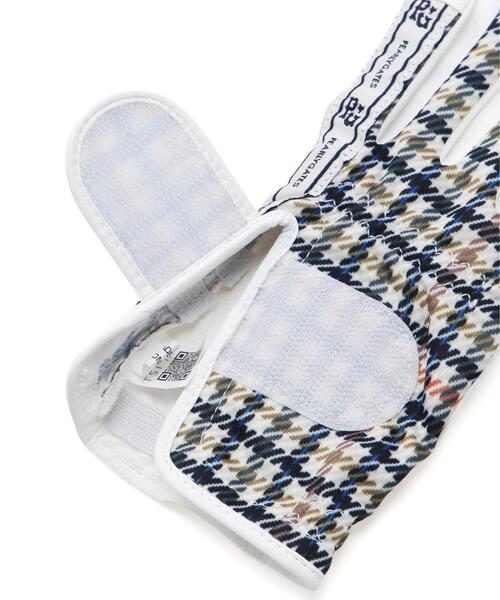 セール】【PEARLY GATES】ガンクラブチェック柄 合皮グローブ (両手用