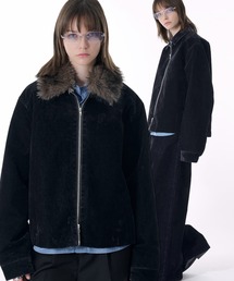 selle glant(セレグランテ)の2WAY DOUBLE ZIP FLOCKING DENIM JACKET/2WAYダブルジップフロッキーデニムジャケット(デニムジャケット)
