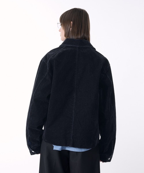SELLE GLANT(セレグランテ)の「2WAY DOUBLE ZIP FLOCKING DENIM JACKET/2WAYダブルジップフロッキーデニムジャケット(デニムジャケット・メンズ・ブラック・SMALL/MEDIUM/LARGE)」の10枚目の写真