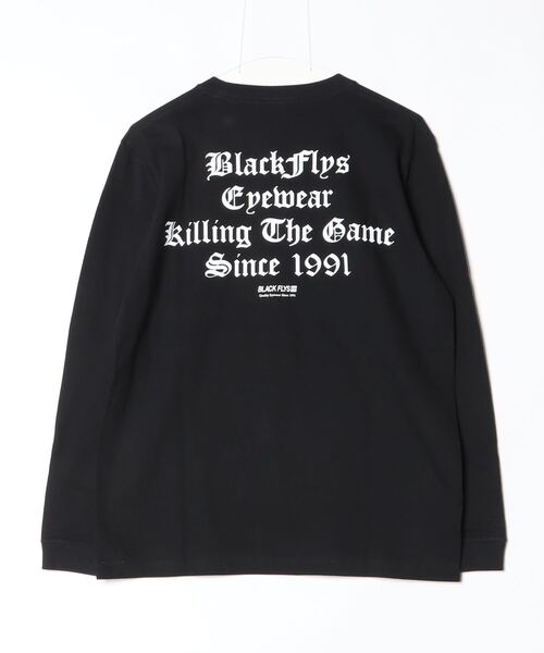 BLACK FLYS(ブラックフライズ)の「【BLACK FLYS】KILLING THE GAME OE L/S TEE(Tシャツ/カットソー・メンズ・ブラック/ナチュラル・MEDIUM/X-LARGE/LARGE)」の3枚目の写真