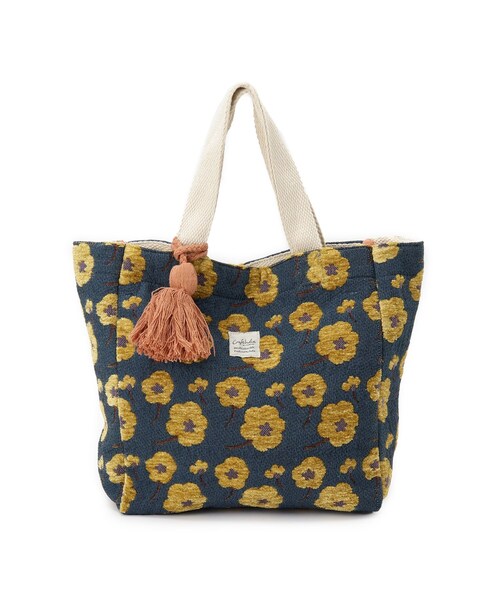 SHOO・LA・RUE(シューラルー)の「インド製ジャカードランチトートバッグ(トートバッグ・レディース・ベージュ系3/ライトグレー系3/グリーン系その他5/ブラック系3/ベージュ系その他6・00)」の3枚目の写真