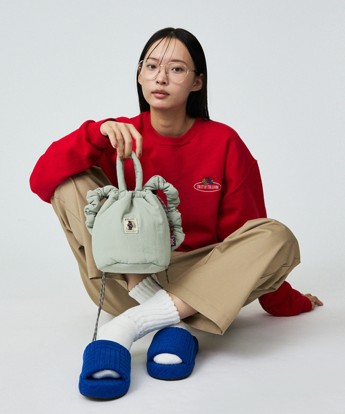COBMASTER（コブマスター）の「【COBMASTER/コブマスター】PADDED-MUFFIN DRAWSTRING SHOULDERBAG/パデットバッグ/ドロスト/ユニセックス【WEB限定】（ショルダーバッグ・メンズ・ブラック/ライトベージュ/イエロー/オレンジ/ブルー・フリー）」の7枚目の写真
