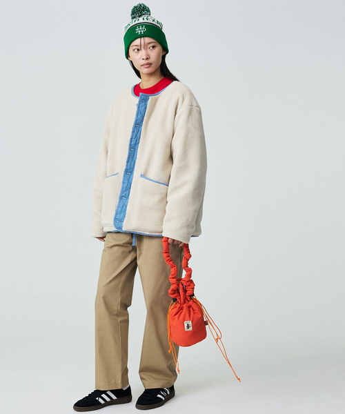 COBMASTER（コブマスター）の「【COBMASTER/コブマスター】PADDED-MUFFIN DRAWSTRING SHOULDERBAG/パデットバッグ/ドロスト/ユニセックス【WEB限定】（ショルダーバッグ・メンズ・ブラック/ライトベージュ/イエロー/オレンジ/ブルー・フリー）」の11枚目の写真