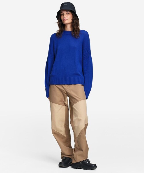 AIGLE(エーグル)の「メリノウール カシミアセーター(ニット/セーター・レディース・ブラック/バイオレット/ブルー・S/XS/L/M)」の4枚目の写真