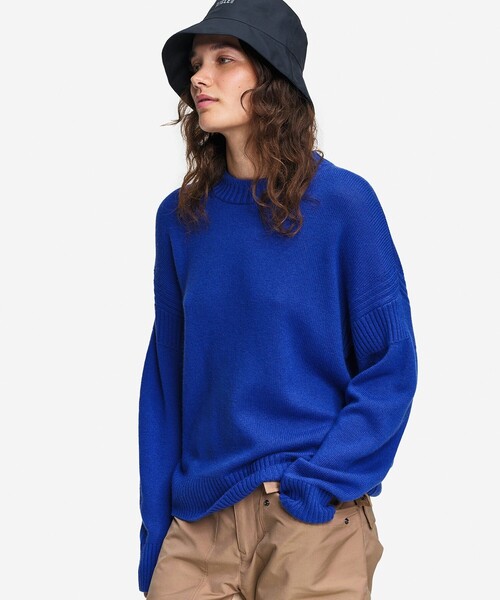 AIGLE(エーグル)の「メリノウール カシミアセーター(ニット/セーター・レディース・ブラック/バイオレット/ブルー・S/XS/L/M)」の8枚目の写真