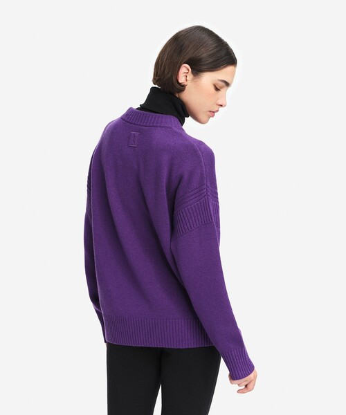 AIGLE(エーグル)の「メリノウール カシミアセーター(ニット/セーター・レディース・ブラック/バイオレット/ブルー・S/XS/L/M)」の17枚目の写真