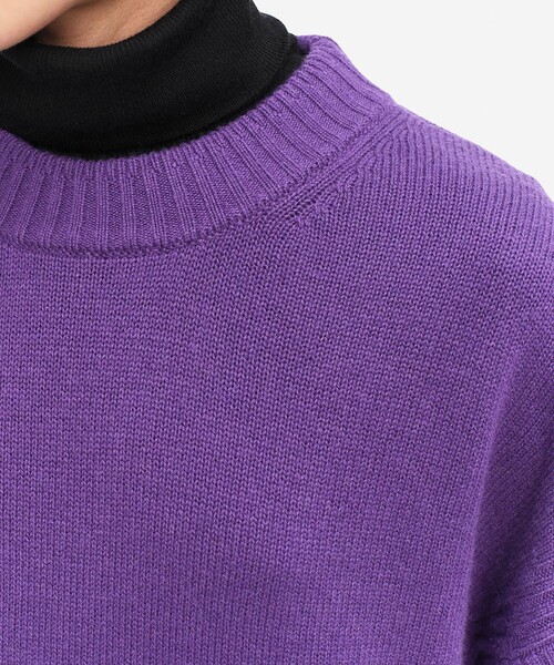 AIGLE(エーグル)の「メリノウール カシミアセーター(ニット/セーター・レディース・ブラック/バイオレット/ブルー・S/XS/L/M)」の19枚目の写真