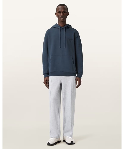 ALLSAINTS(オールセインツ)の「UNDERGROUND PULLOVER LOGO HOODIE | アンダーグラウンド プルオーバー ロゴ フーディー(パーカー・メンズ・ブルー系その他・XS/S/M/L/XL)」の5枚目の写真