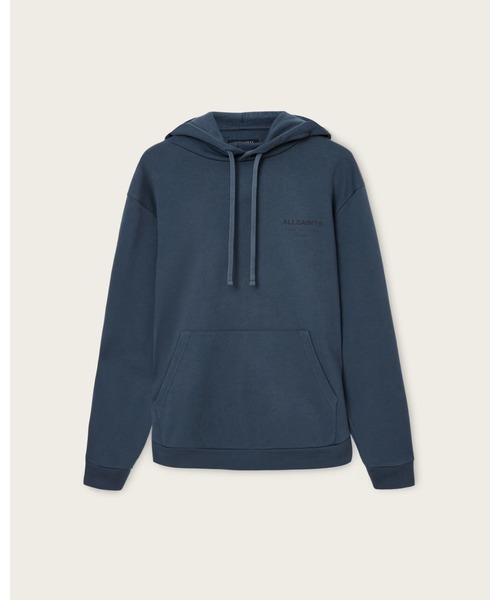 ALLSAINTS(オールセインツ)の「UNDERGROUND PULLOVER LOGO HOODIE | アンダーグラウンド プルオーバー ロゴ フーディー(パーカー・メンズ・ブルー系その他・XS/S/M/L/XL)」の8枚目の写真