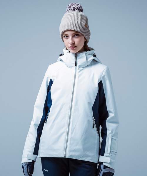 phenix(フェニックス)の「phenix(フェニックス)Vertical Two-piece バーティカル ツーピース スキーウェア(保温性/耐水性)(その他アウター・レディース・ホワイト×シルバー/ベージュ/クリアグリーン/ピンク・S/M/L)」の2枚目の写真