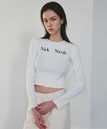 NICOLE SIGNATURE SLIM KNIT_WHITE