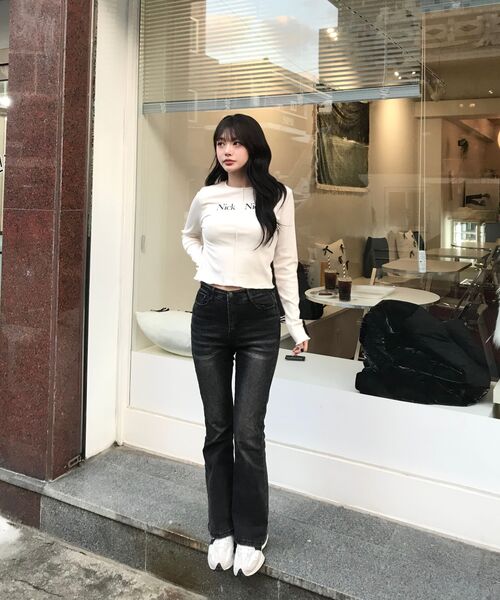 NICK&NICOLE(ニックアンドニコール)の「NICOLE SIGNATURE SLIM KNIT_WHITE(ニット/セーター・レディース・その他・FREE)」の5枚目の写真