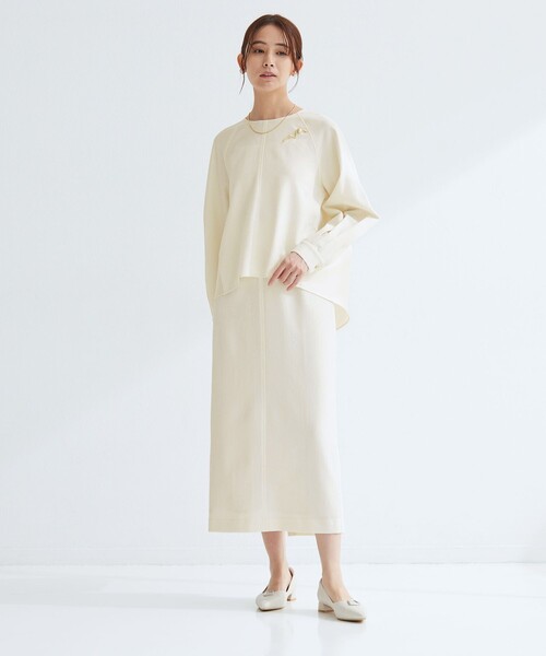 size SHORTあり］fleurie(フルリー) フォルム プルオーバー ブラウス