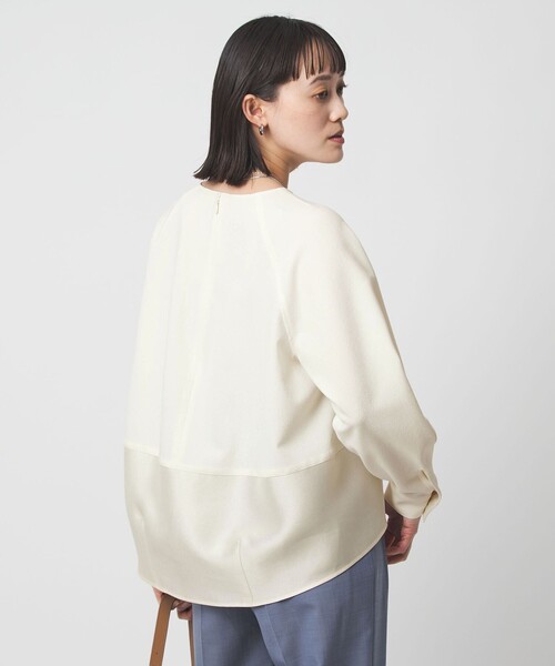 green label relaxing（グリーンレーベルリラクシング）の「［size SHORTあり］fleurie(フルリー) フォルム プルオーバー ブラウス（シャツ/ブラウス・レディース・オフホワイト/ライム/ネイビー/ブラック・FREE/SHORT）」の20枚目の写真