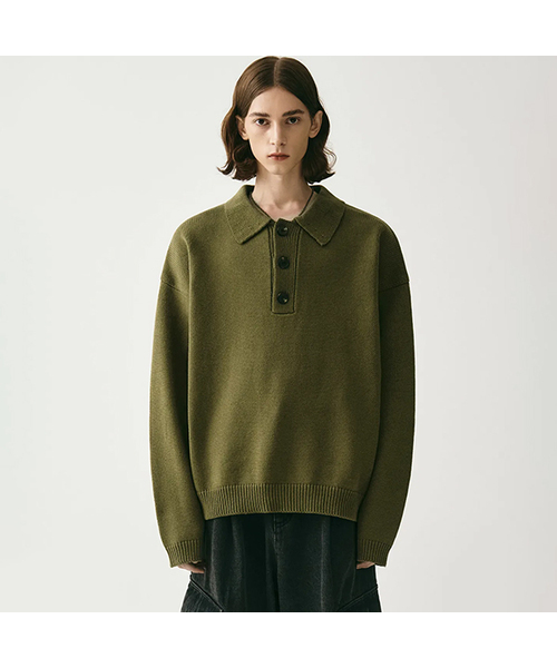 Kamen воротник вязаный KHAKI