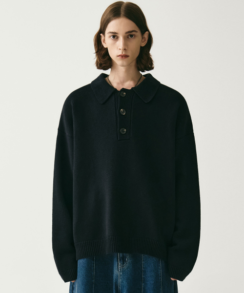 AVANDRESS(アバンドレス )の「Kamen Collar Knit KHAKI(ニット/セーター・メンズ・カーキ・SMALL/MEDIUM)」の3枚目の写真