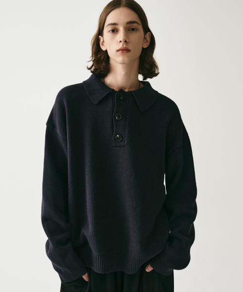AVANDRESS(アバンドレス )の「Kamen Collar Knit KHAKI(ニット/セーター・メンズ・カーキ・SMALL/MEDIUM)」の4枚目の写真