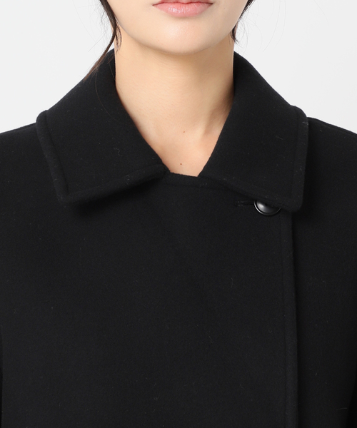 セール】《追加》ピュアラムロングコクーンコート（ピーコート