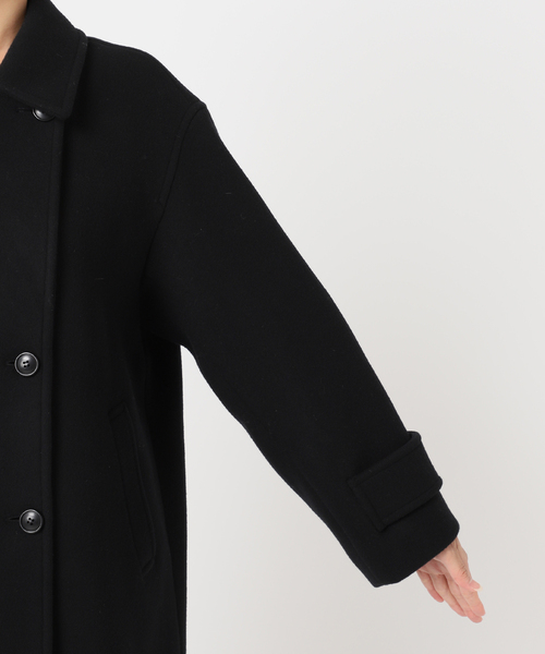 セール】《追加》ピュアラムロングコクーンコート（ピーコート